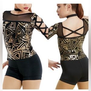 Weissman Sequin Biketard